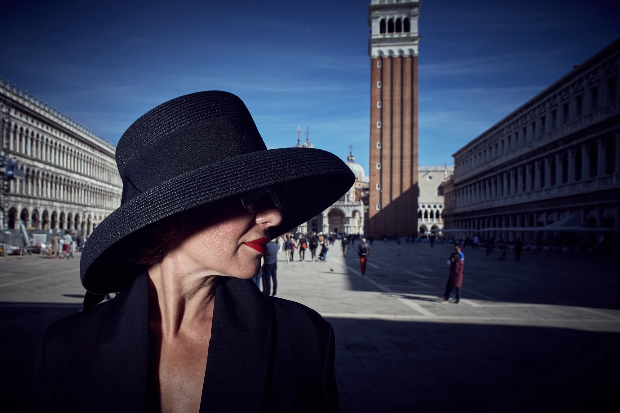 Fashion portrait photoshoot in Venice at St Mark’s Square